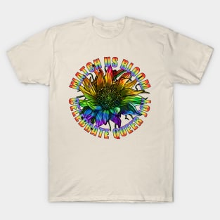 Watch Us Bloom Sunflower Rainbow T-Shirt